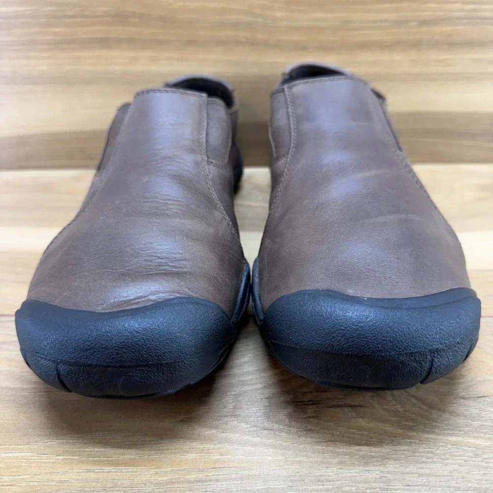 Keen Targhee CNX Barefoot Slip On Mens 10 Brown Leather Casual Trail Outdoor‎